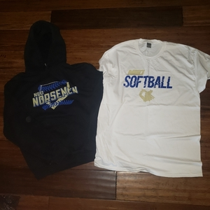 North Eastern Oklahoma NEO‎ A&M sweatshirt hoodie & tshirt new baseball softball